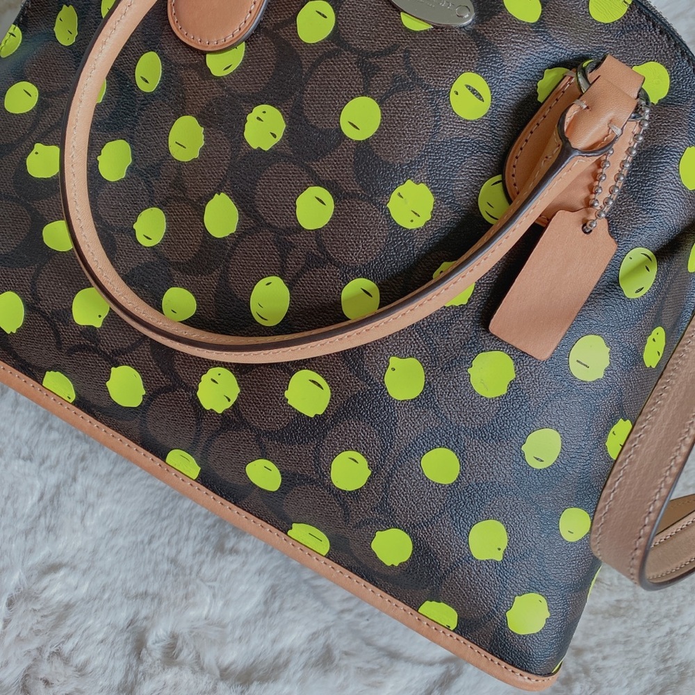 NWT Coach green dot crossbody - Picture 3 of 12
